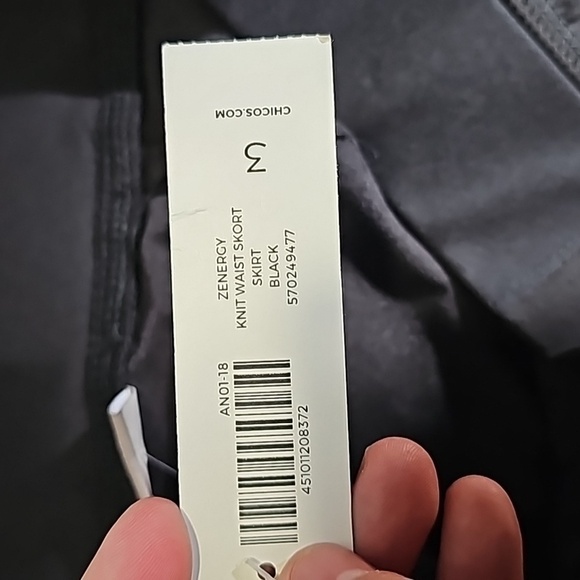 Chico's black new with tags athletic skorts - Picture 7 of 8